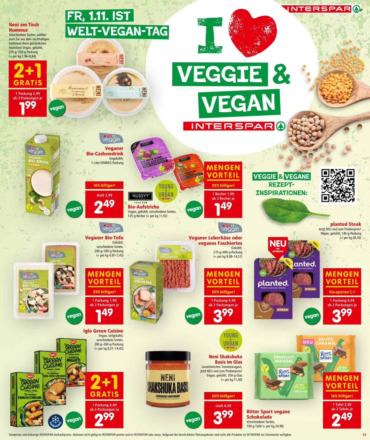 Angebote INTERSPAR - 31.10.2024 - 13.11.2024. Seite 11