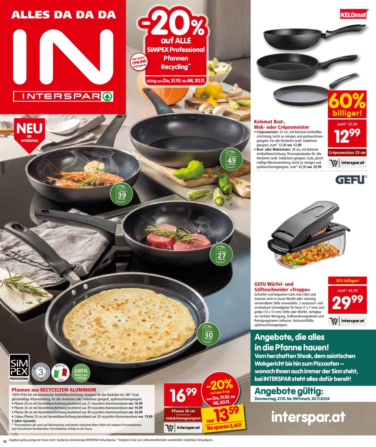 Angebote INTERSPAR - 31.10.2024 - 13.11.2024. Seite 16