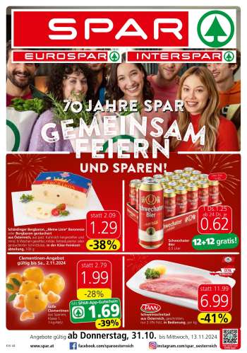 Angebote SPAR - 31.10.2024 - 13.11.2024.