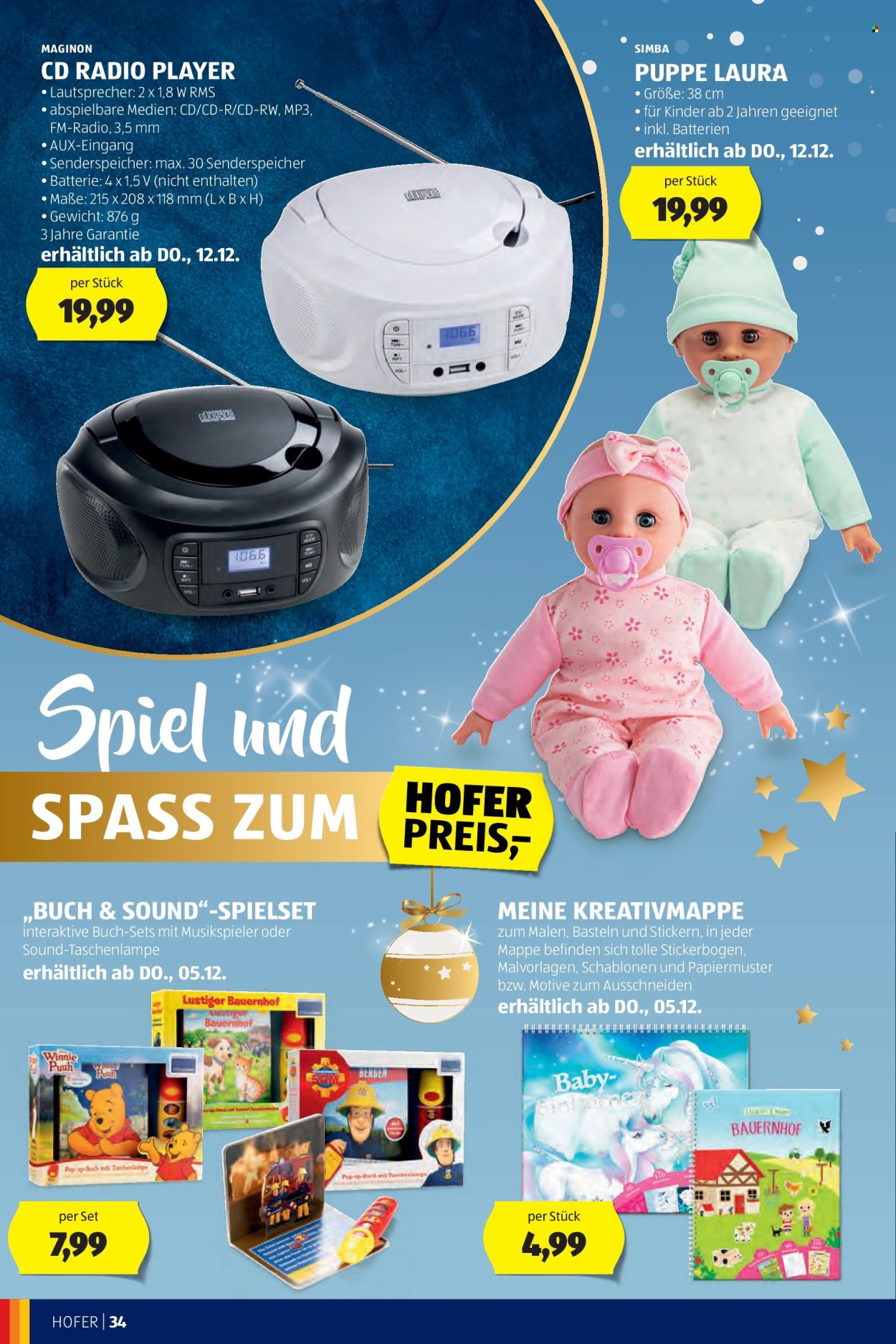 Angebote Hofer. Seite 34