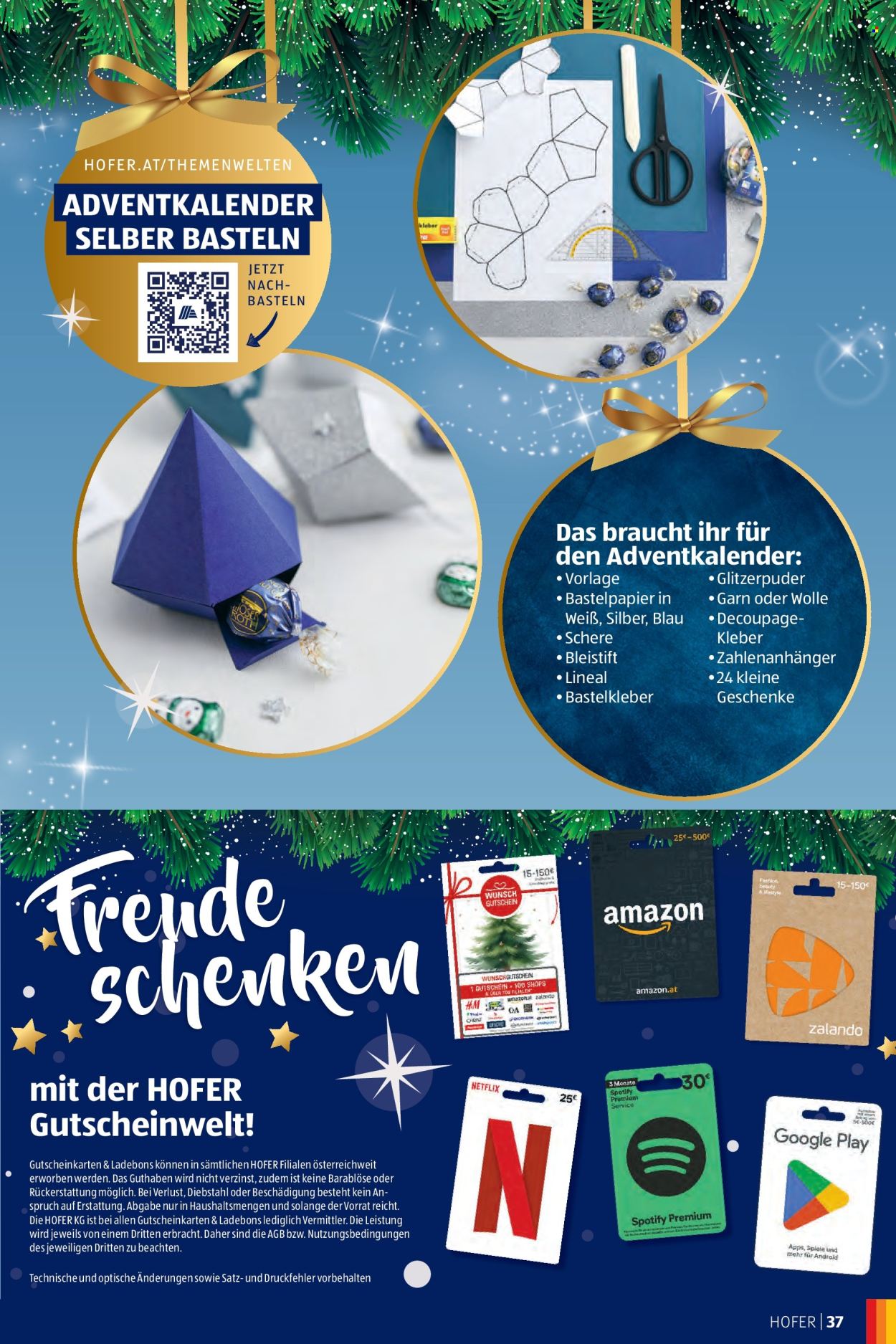 Angebote Hofer. Seite 37