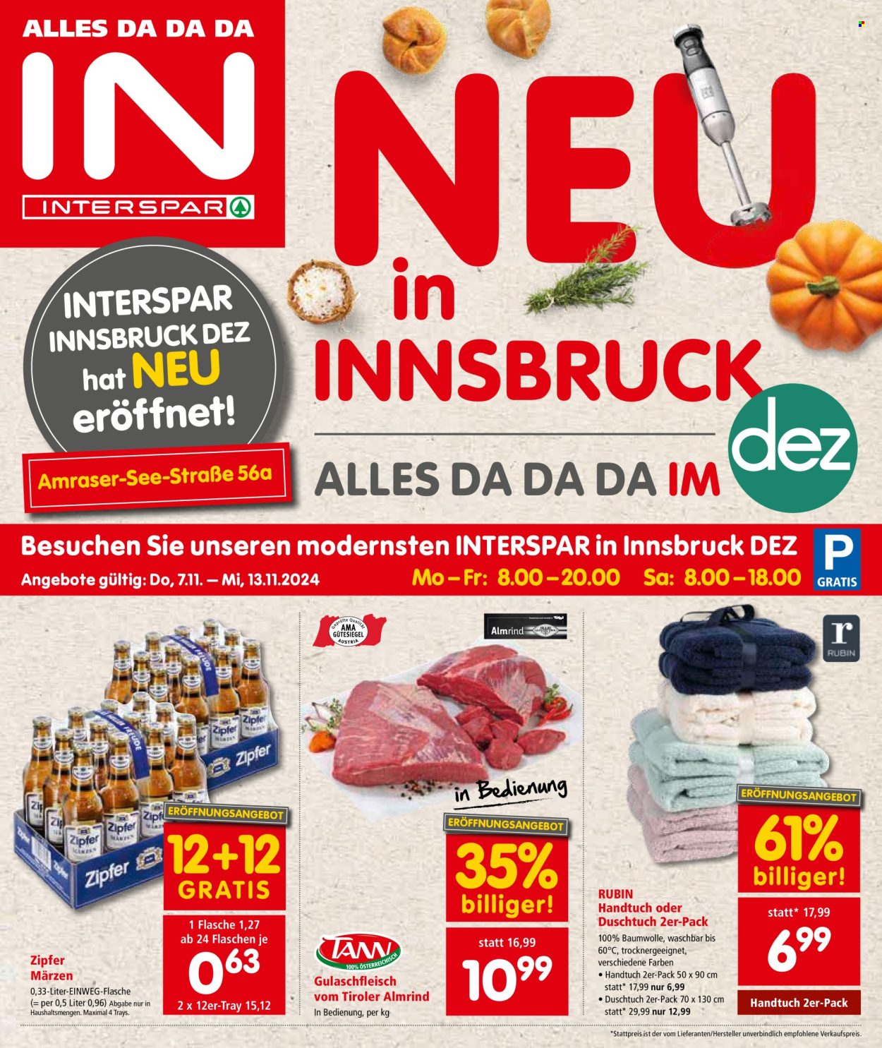 Angebote INTERSPAR - 7.11.2024 - 13.11.2024. Seite 1