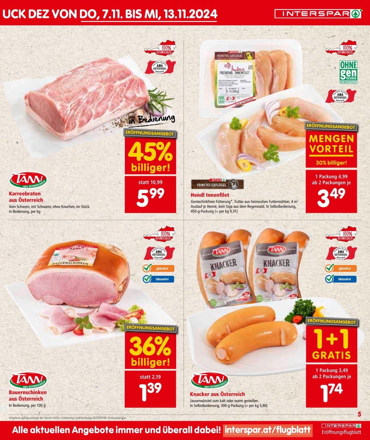 Angebote INTERSPAR - 7.11.2024 - 13.11.2024. Seite 5