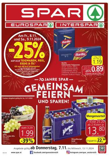 Angebote SPAR - 7.11.2024 - 13.11.2024.