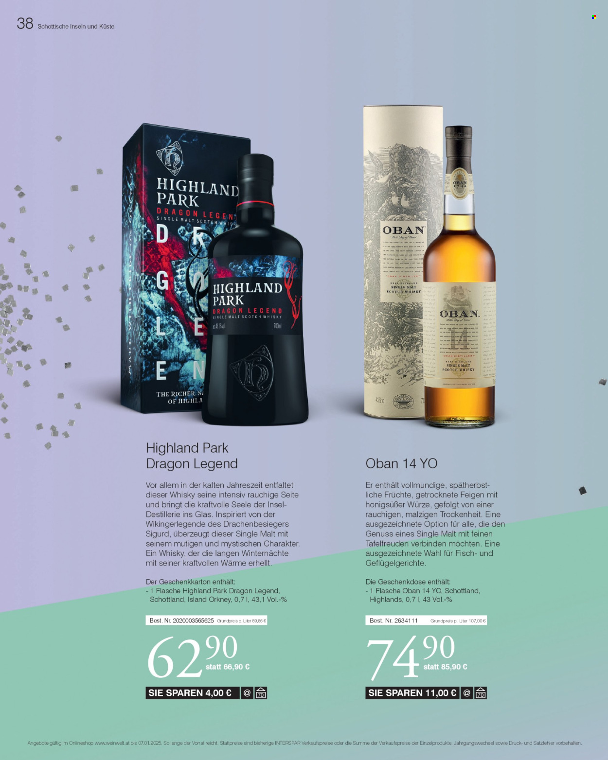 Angebote INTERSPAR - 8.11.2024 - 7.1.2025. Seite 38