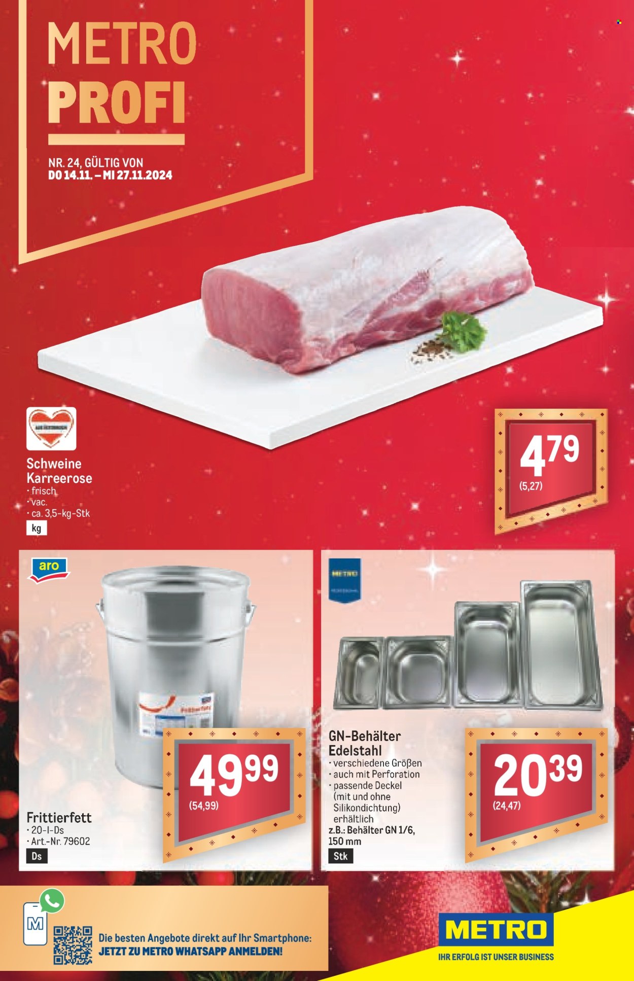Angebote Metro - 14.11.2024 - 27.11.2024. Seite 1