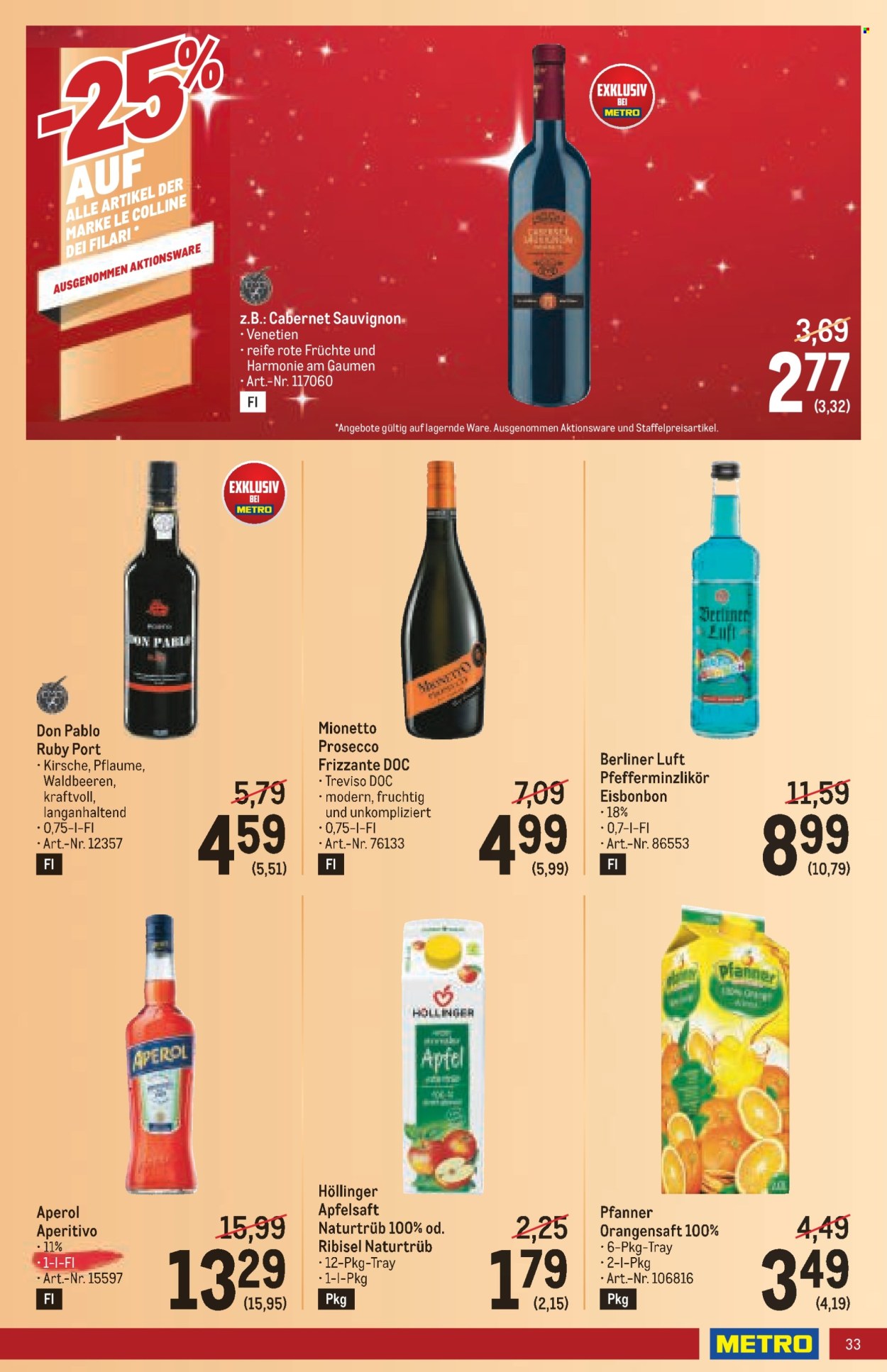 Angebote Metro - 14.11.2024 - 27.11.2024. Seite 33