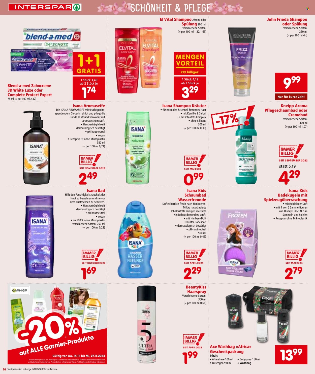 Angebote INTERSPAR - 14.11.2024 - 27.11.2024. Seite 16