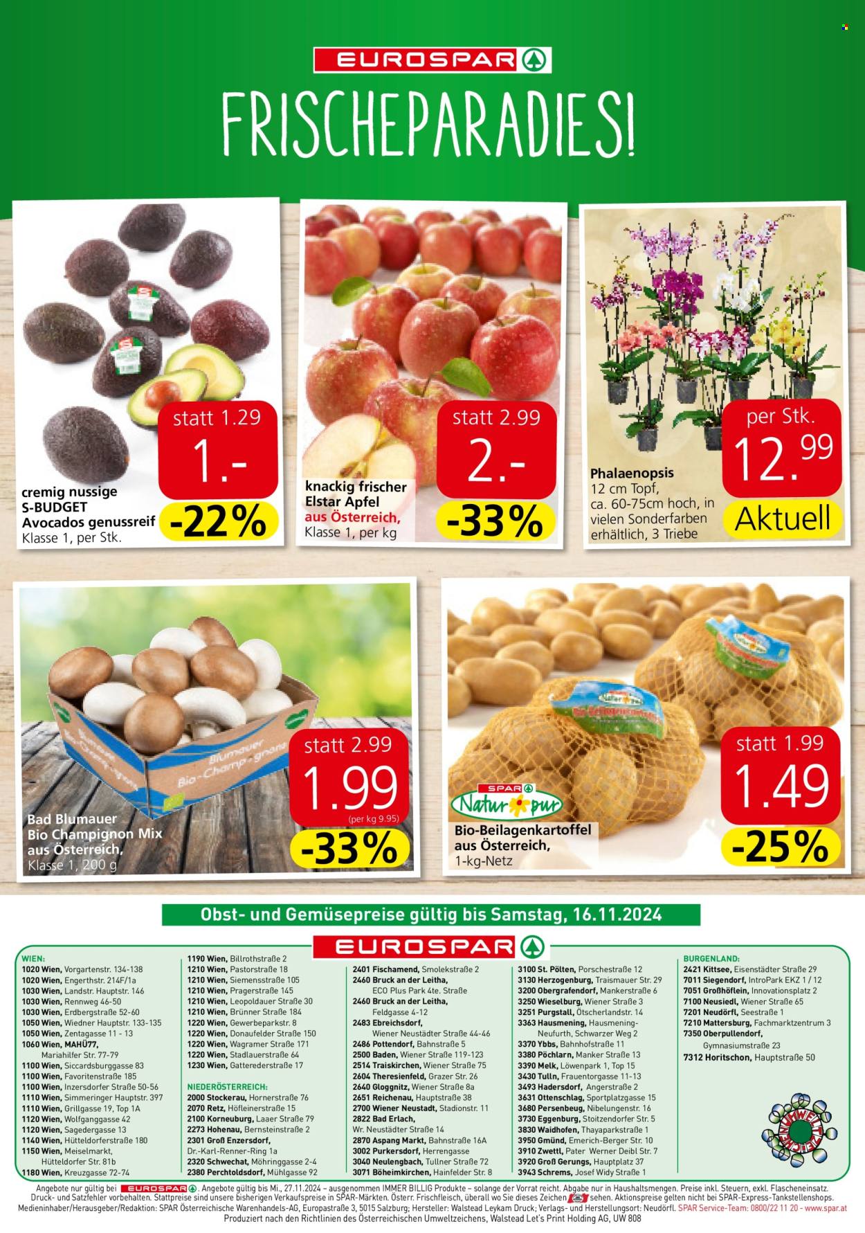 Angebote EUROSPAR - 14.11.2024 - 27.11.2024. Seite 16