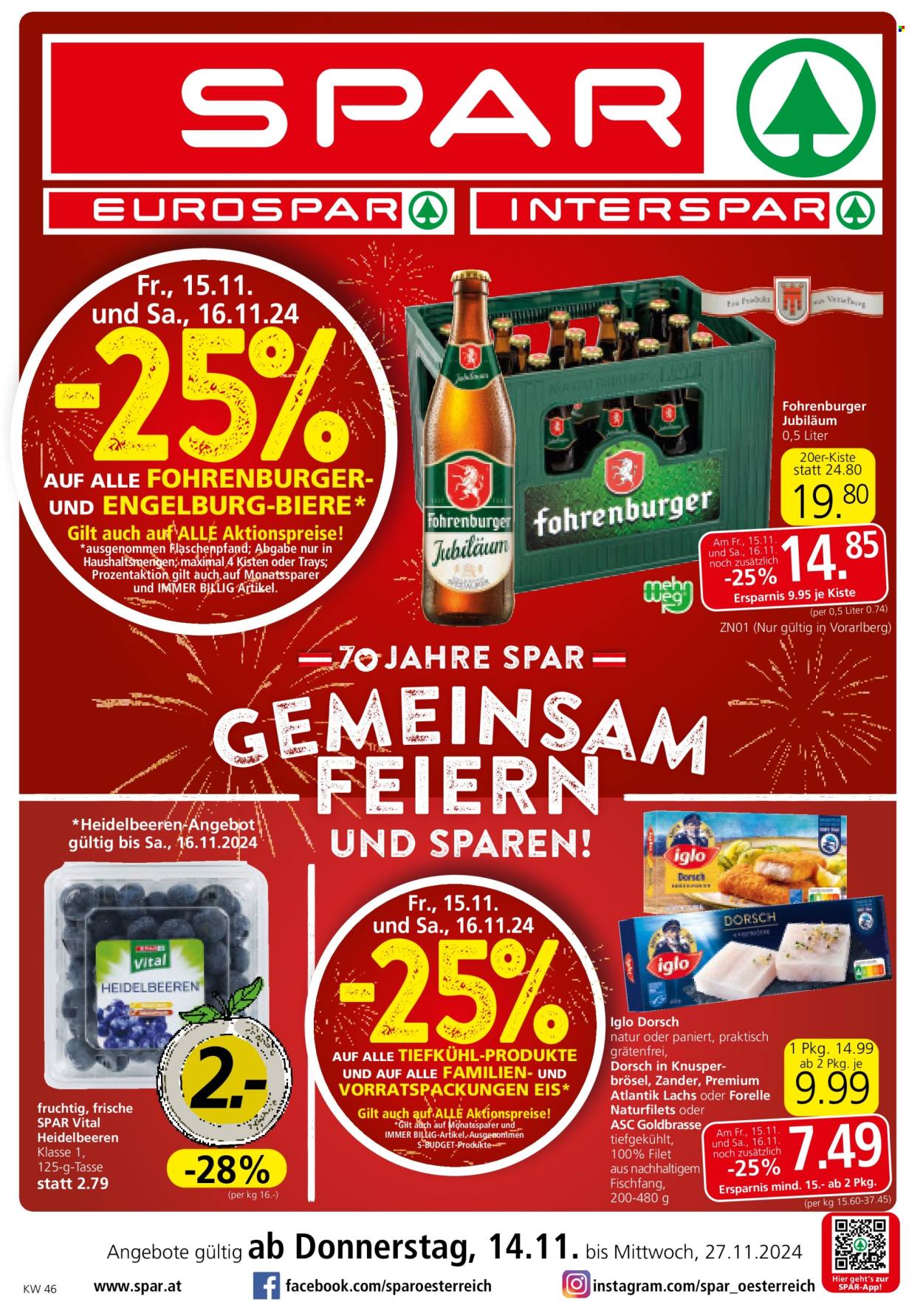 Angebote SPAR - 14.11.2024 - 27.11.2024. Seite 1