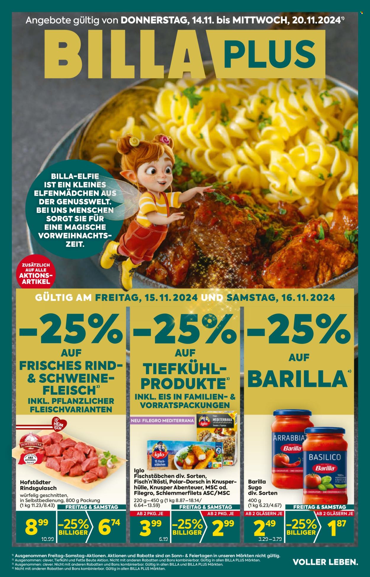 Angebote Billa Plus - 14.11.2024 - 20.11.2024. Seite 1
