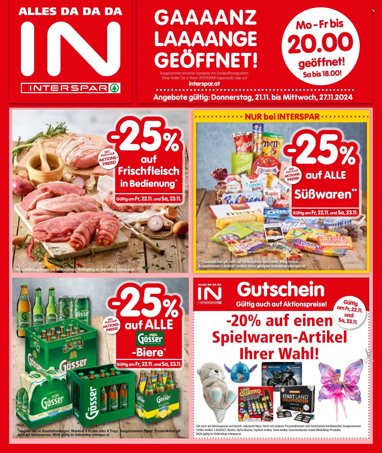Angebote INTERSPAR - 21.11.2024 - 27.11.2024. Seite 1