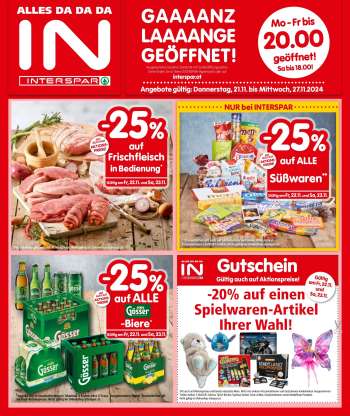 Angebote INTERSPAR - 21.11.2024 - 27.11.2024.