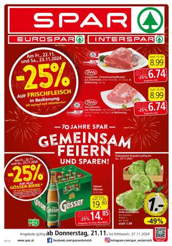 Angebote SPAR - 21.11.2024 - 27.11.2024.