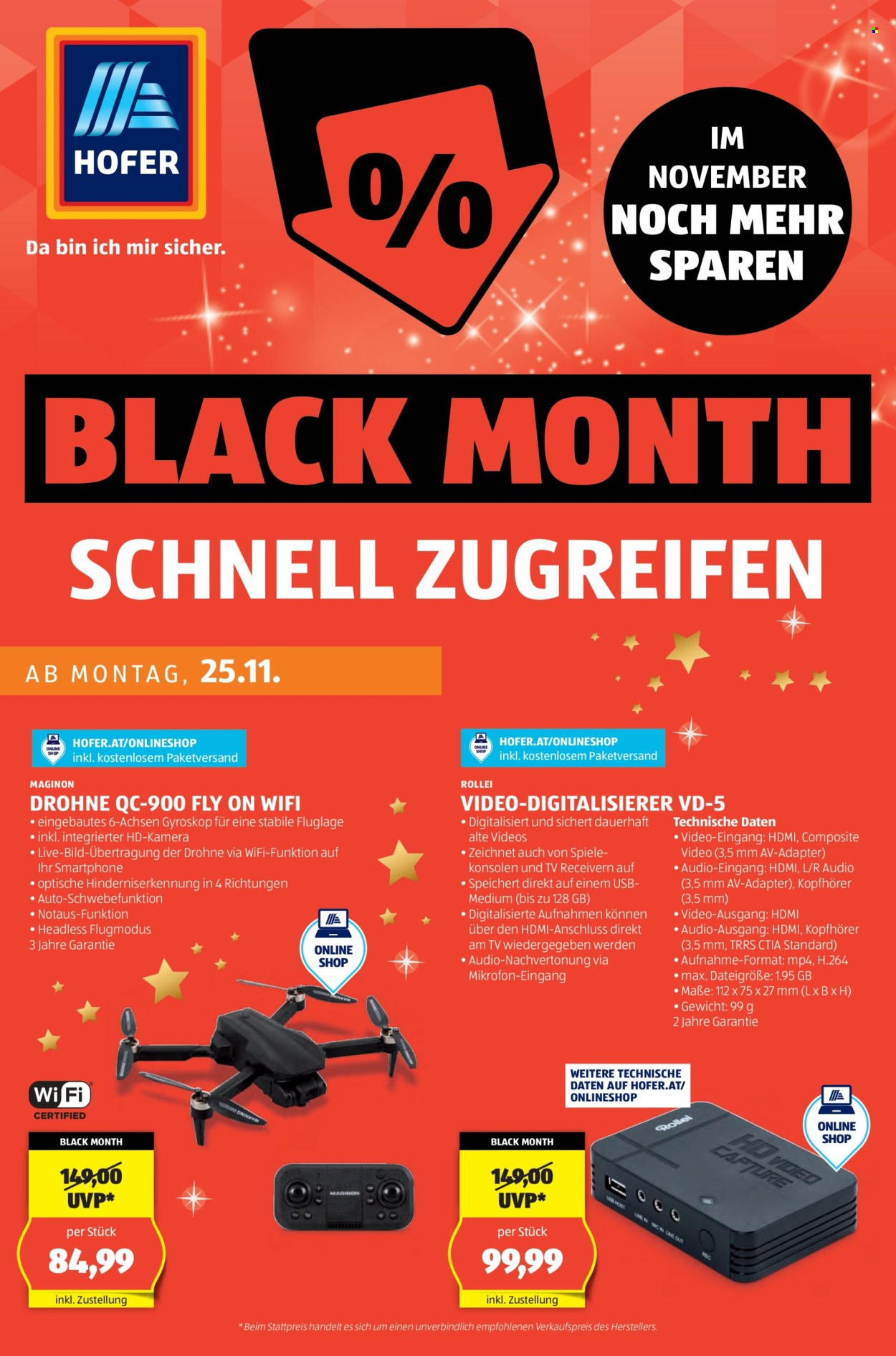 Angebote Hofer - 22.11.2024 - 28.11.2024. Seite 45