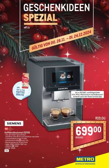 Angebote Metro - 28.11.2024 - 24.12.2024.