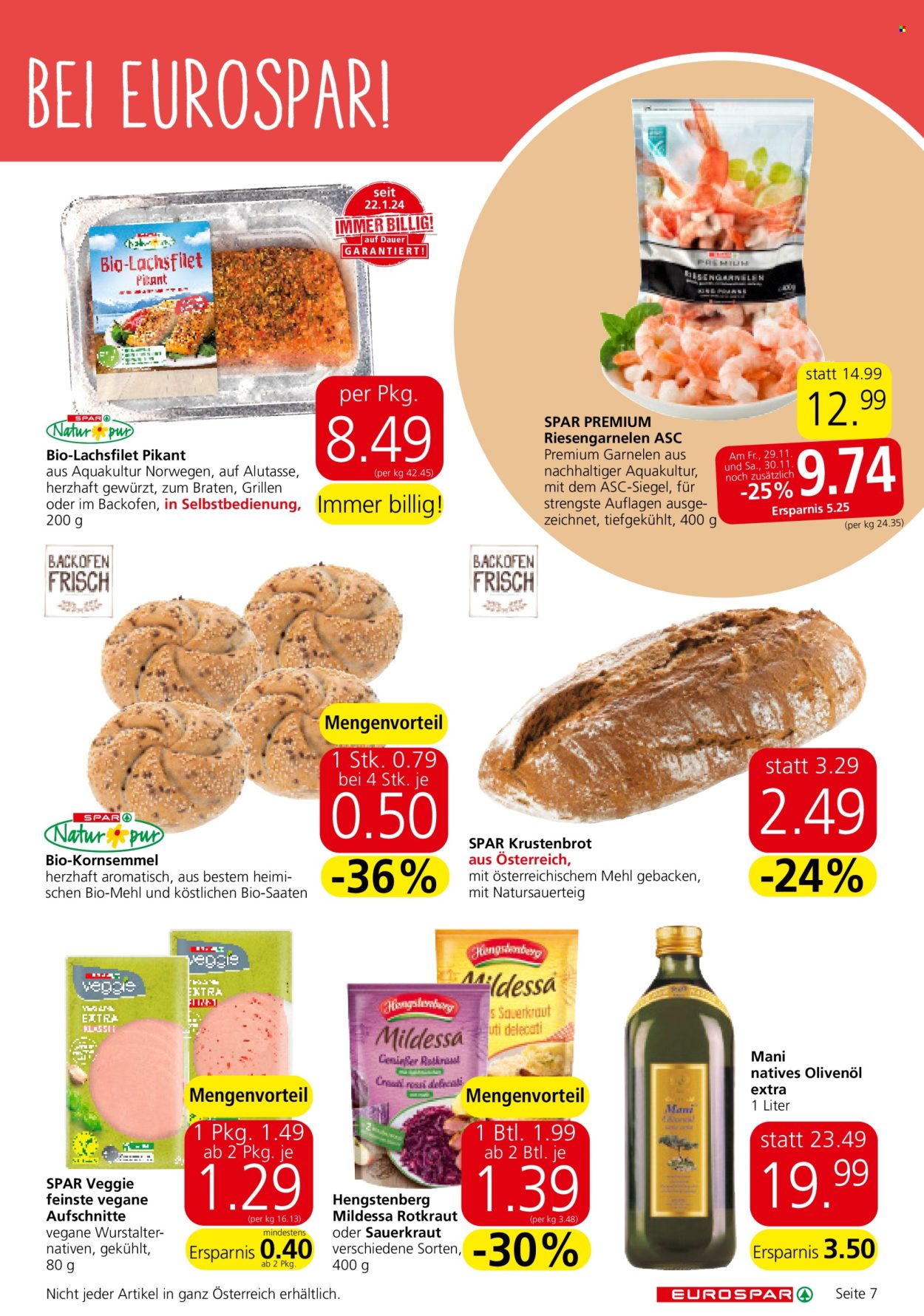 Angebote EUROSPAR - 28.11.2024 - 11.12.2024. Seite 7