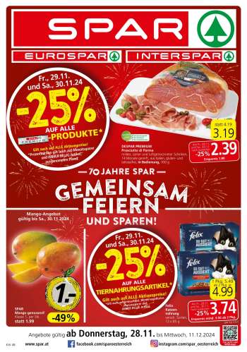 Angebote SPAR - 28.11.2024 - 11.12.2024.