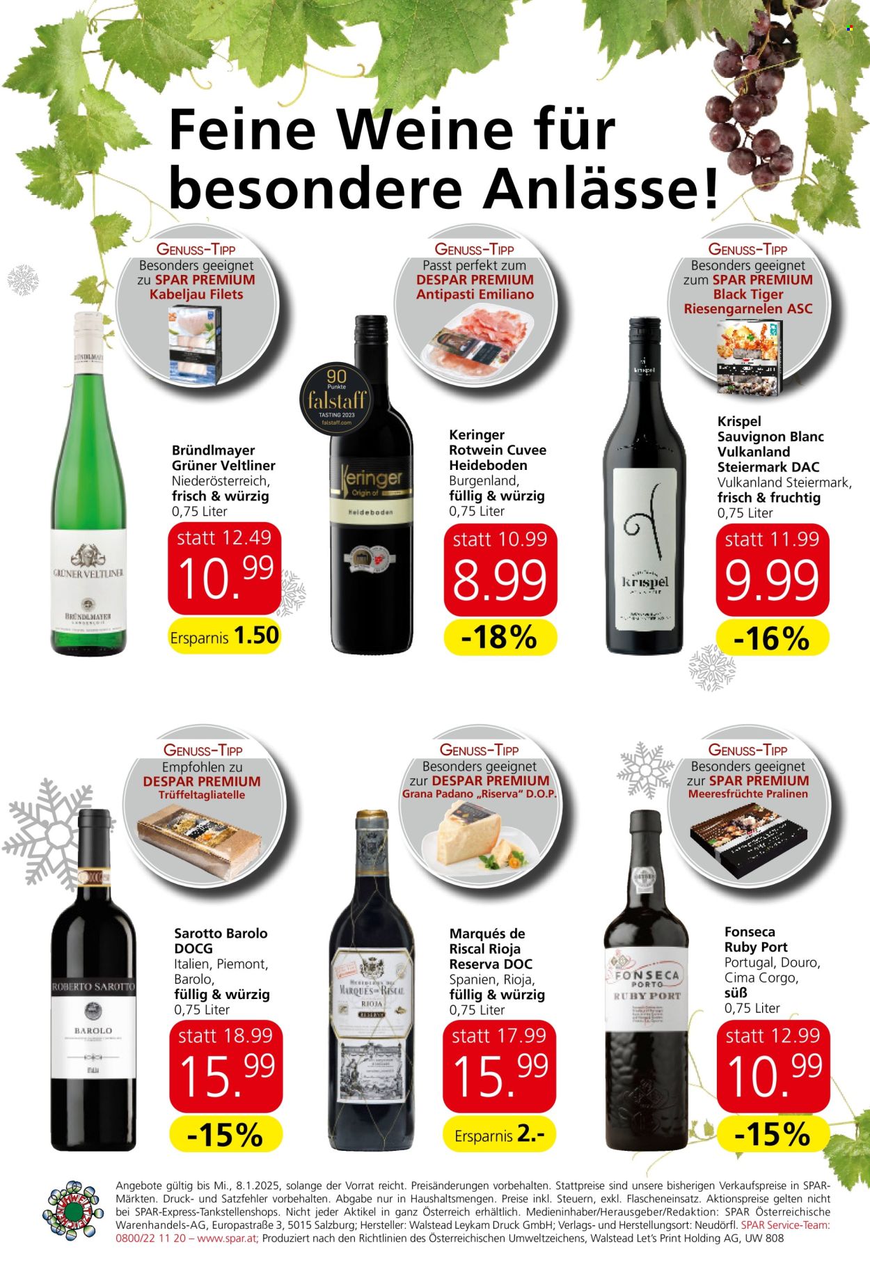 Angebote SPAR - 5.12.2024 - 8.1.2025. Seite 16