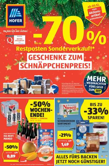 Angebote Hofer - 5.12.2024 - 11.12.2024.