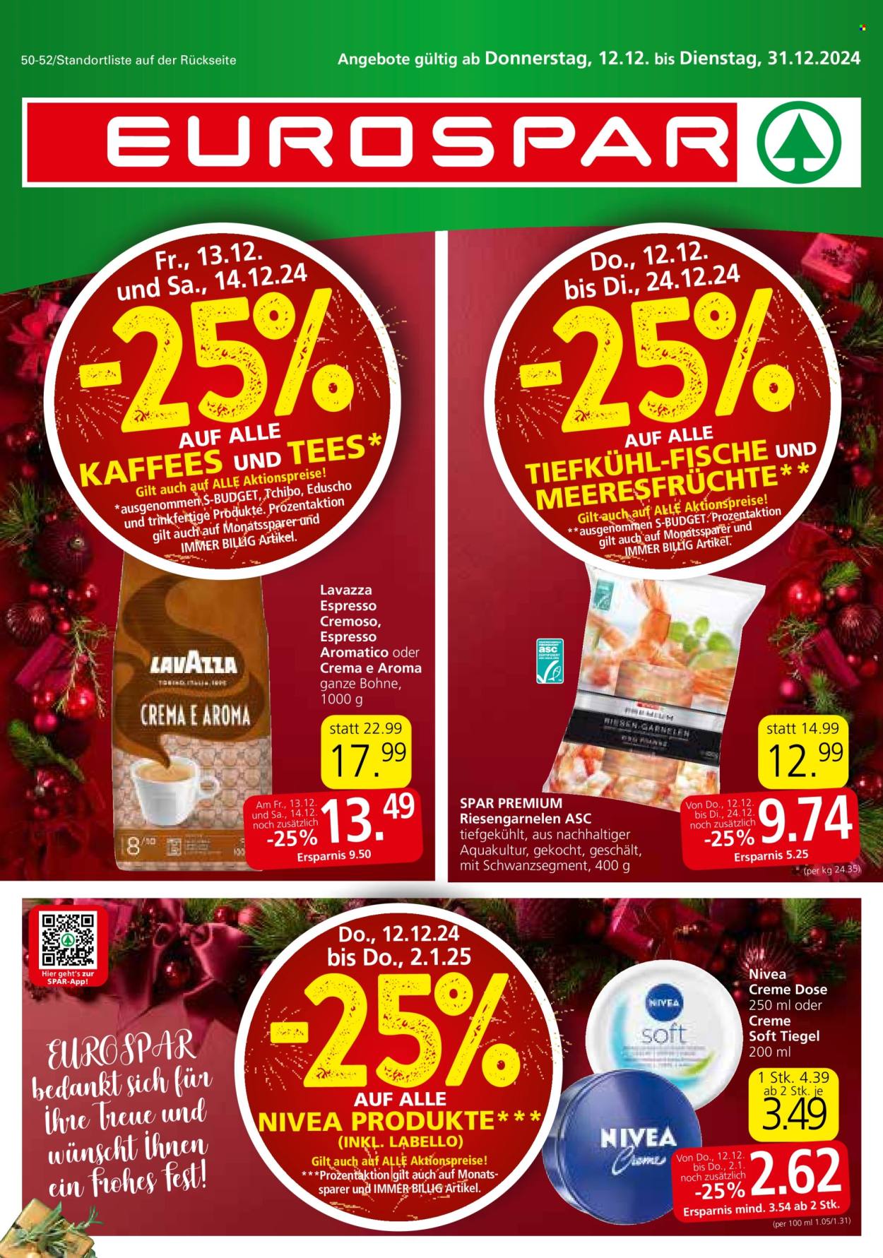 Angebote EUROSPAR - 12.12.2024 - 31.12.2024. Seite 1
