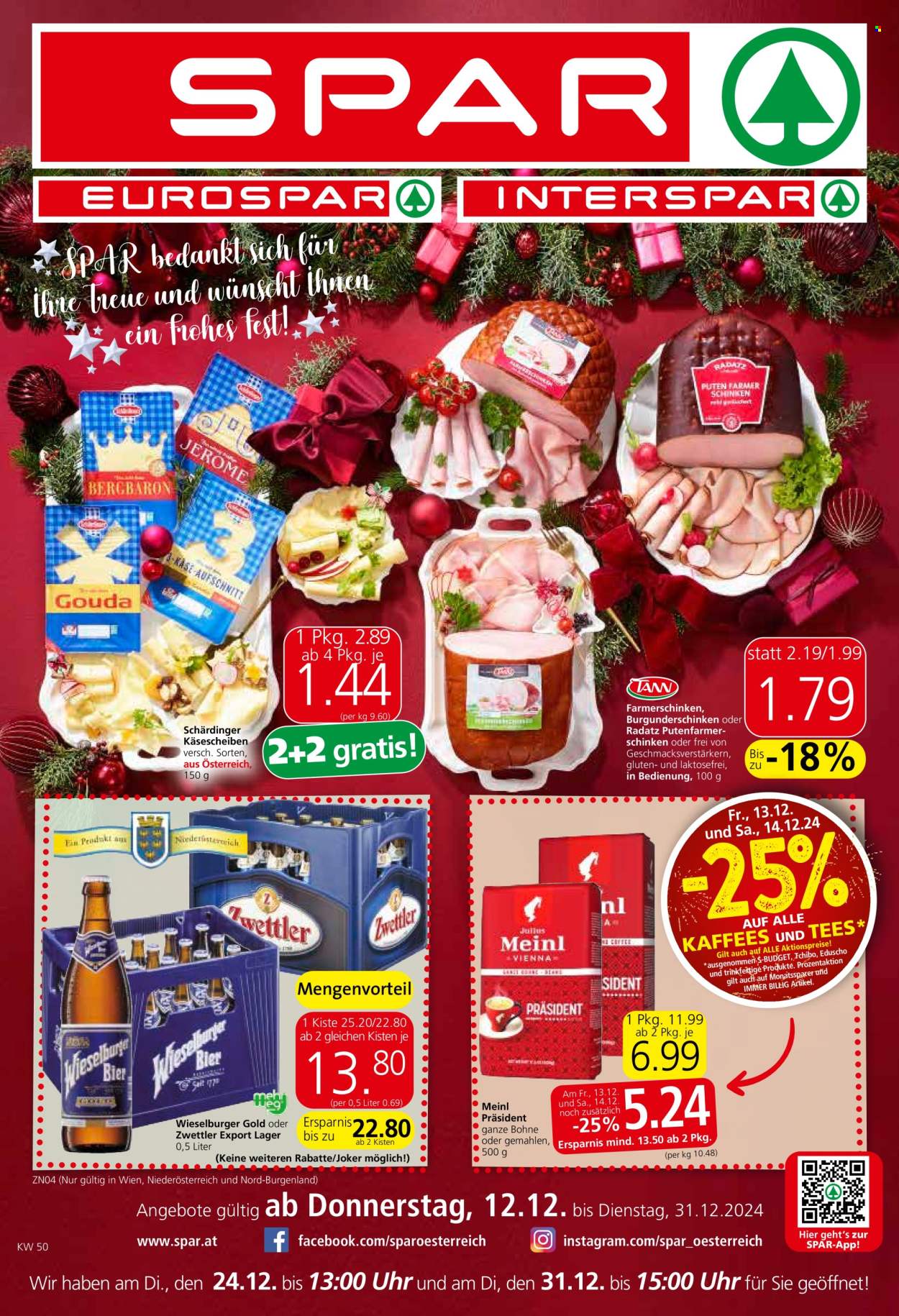 Angebote SPAR - 12.12.2024 - 31.12.2024. Seite 1