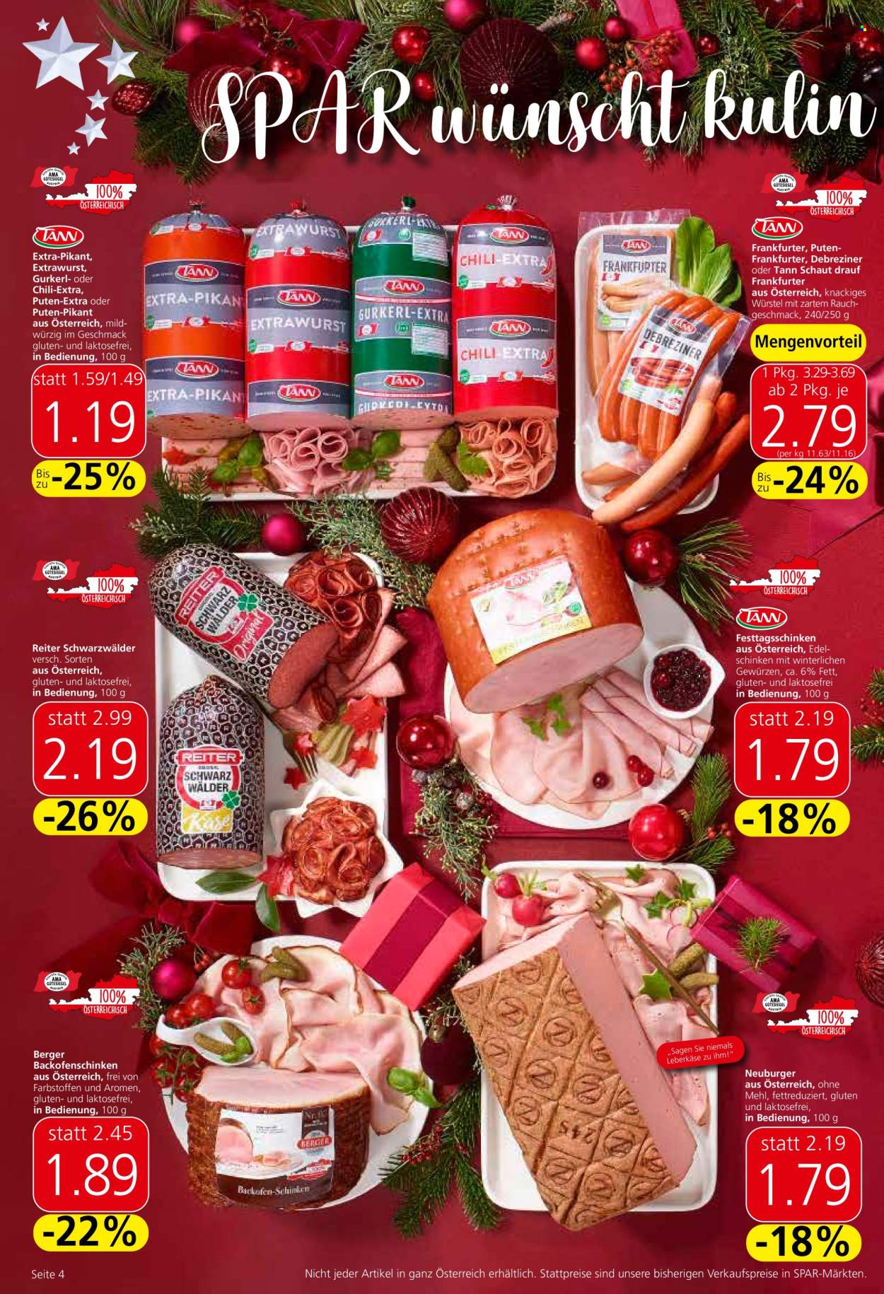 Angebote SPAR - 12.12.2024 - 31.12.2024. Seite 4
