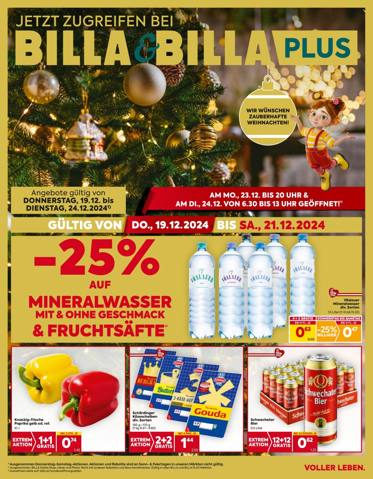 Angebote Billa - 19.12.2024 - 24.12.2024. Seite 1