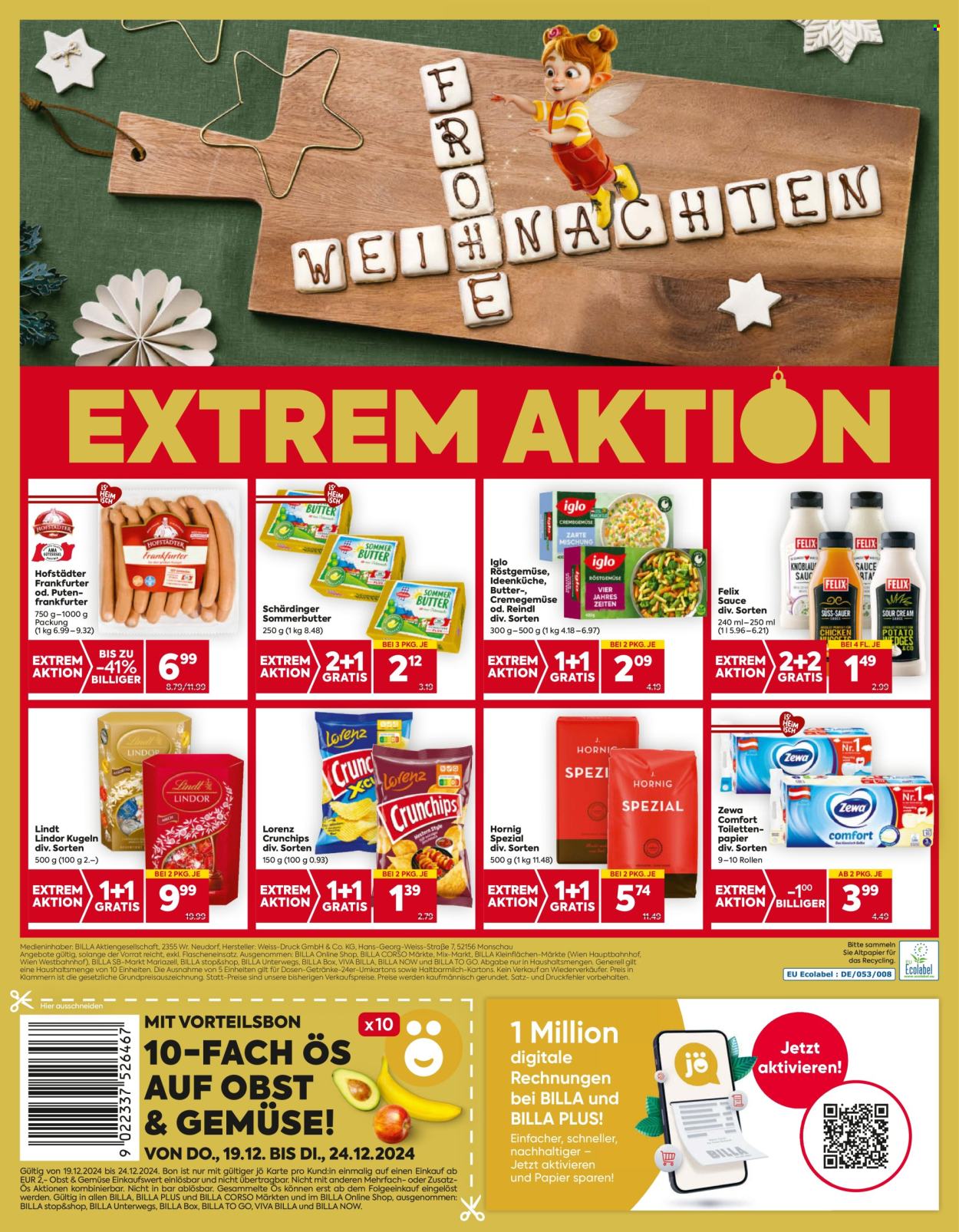 Angebote Billa - 19.12.2024 - 24.12.2024. Seite 12