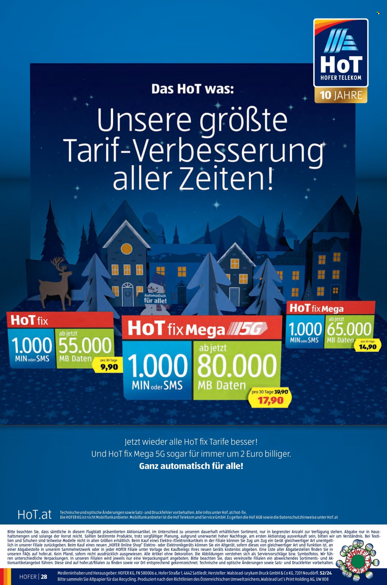 Angebote Hofer - 20.12.2024 - 24.12.2024. Seite 32