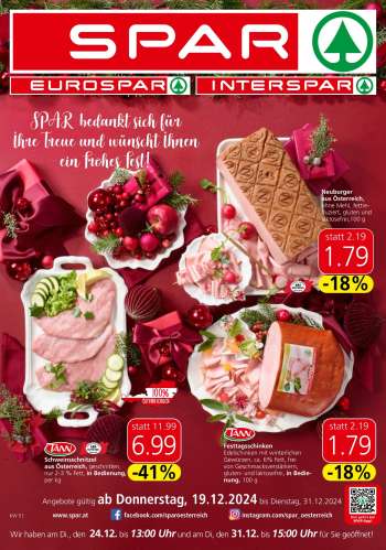 Angebote EUROSPAR - 19.12.2024 - 31.12.2024.