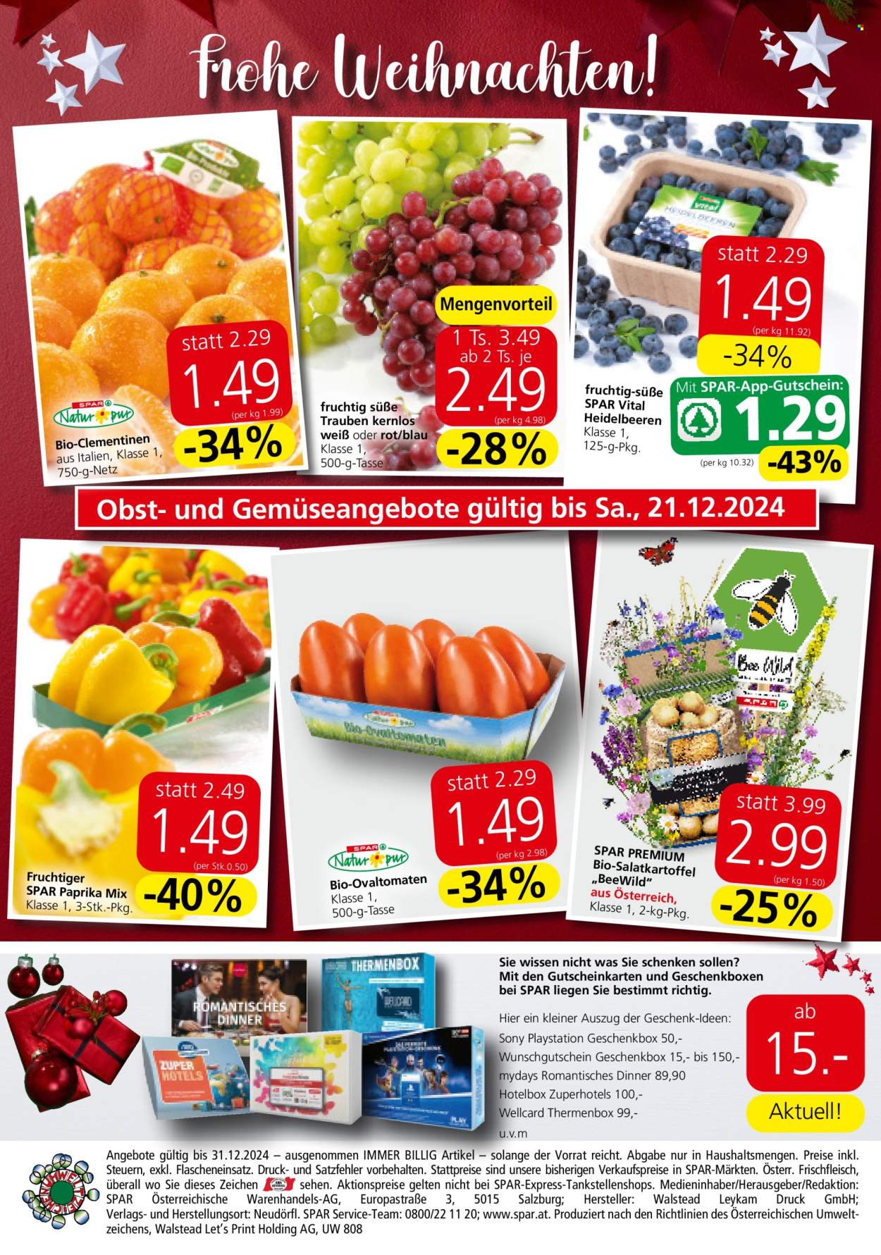 Angebote EUROSPAR - 19.12.2024 - 31.12.2024. Seite 20