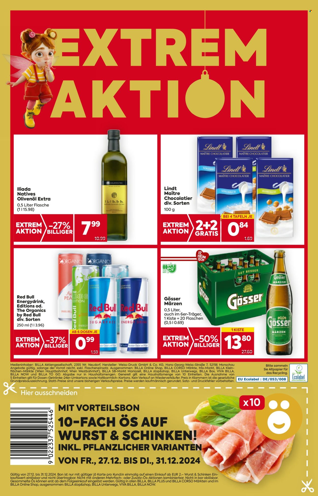 Angebote Billa - 27.12.2024 - 31.12.2024. Seite 16