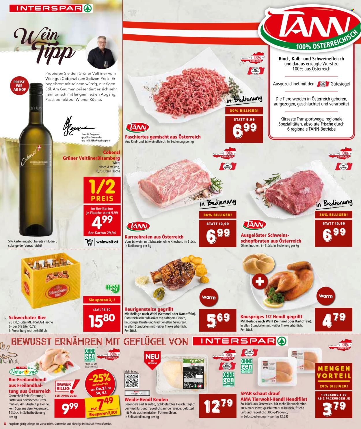 Angebote INTERSPAR - 2.1.2025 - 15.1.2025. Seite 8