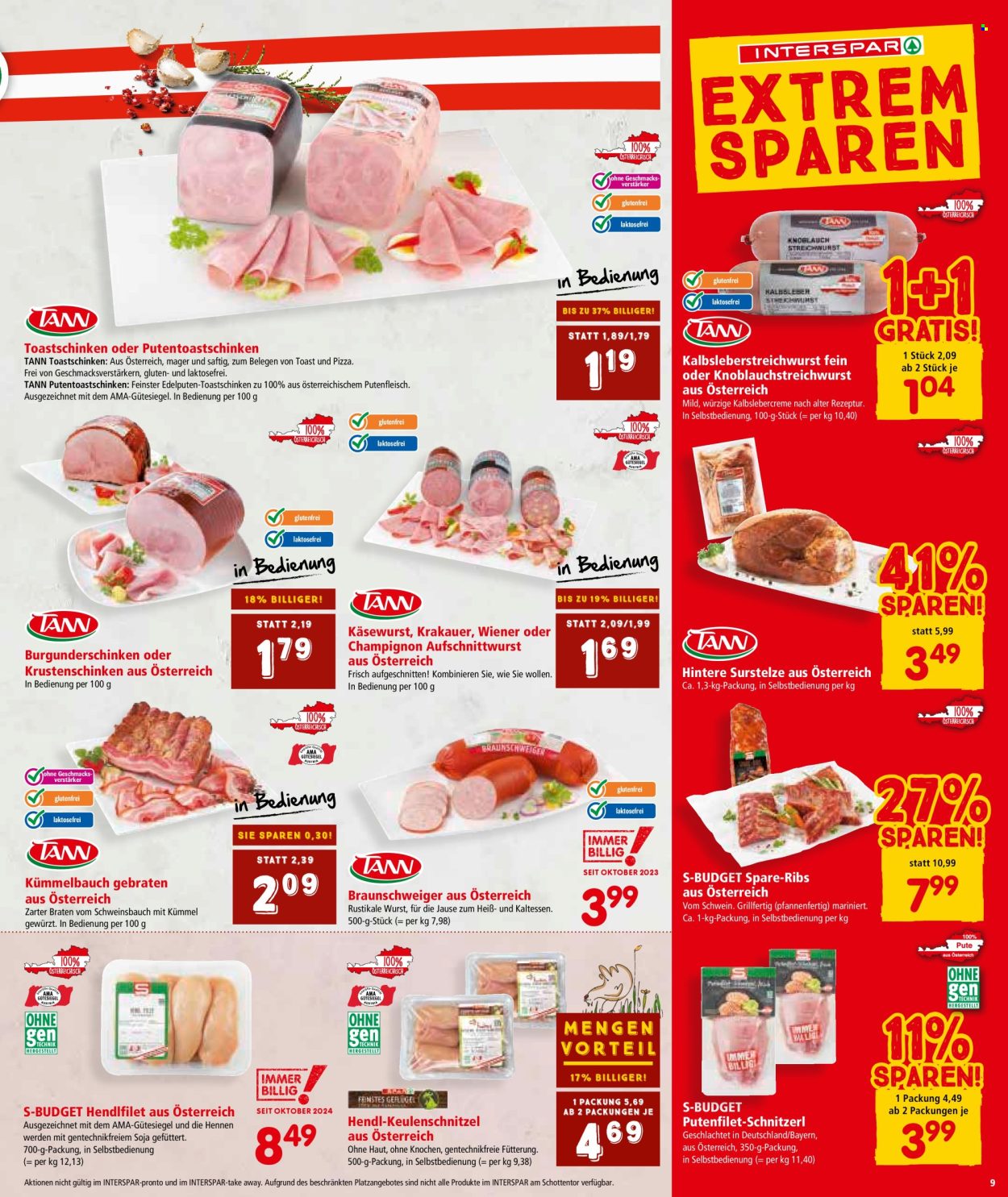 Angebote INTERSPAR - 2.1.2025 - 15.1.2025. Seite 9