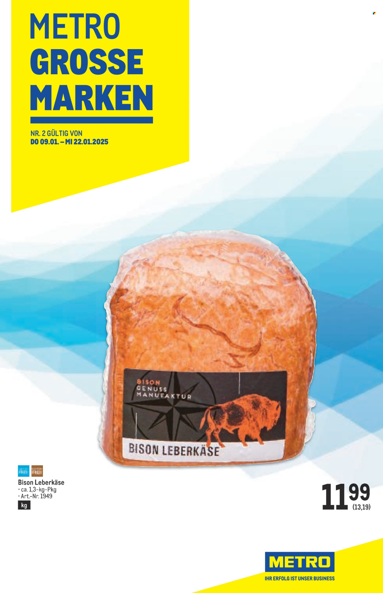 Angebote Metro - 9.1.2025 - 22.1.2025. Seite 1