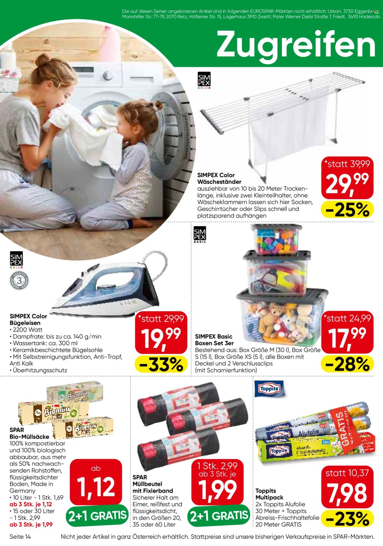 Angebote EUROSPAR - 2.1.2025 - 15.1.2025. Seite 14