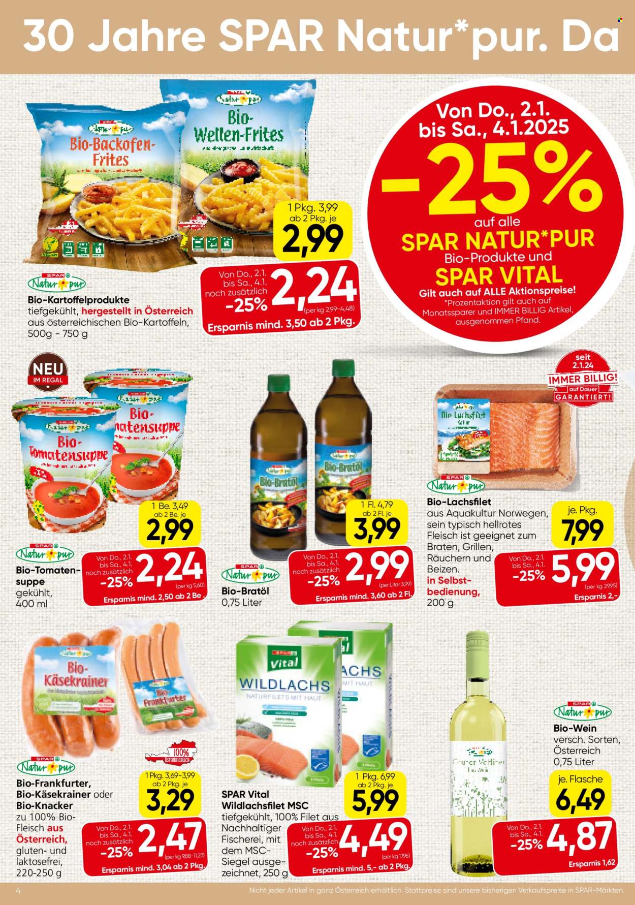 Angebote SPAR - 2.1.2025 - 15.1.2025. Seite 4