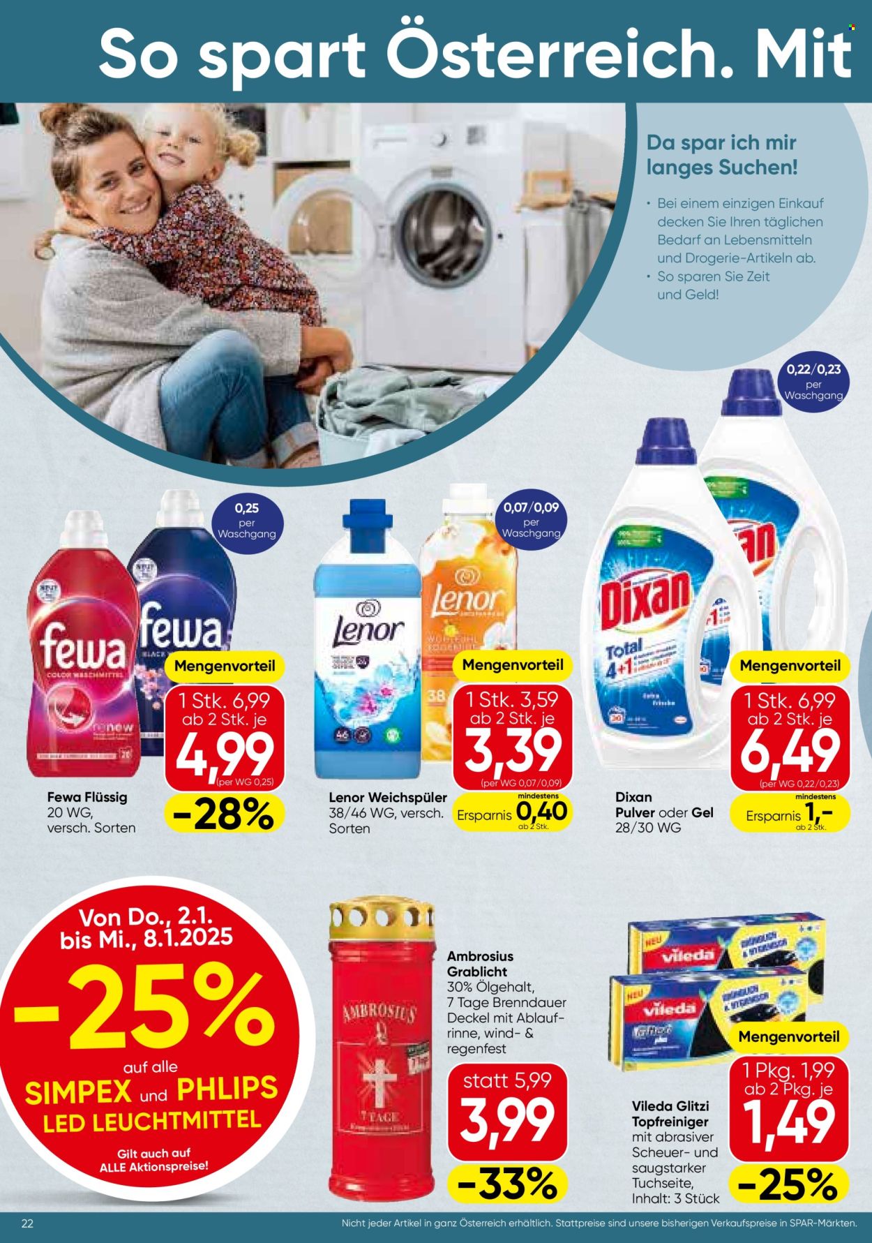 Angebote SPAR - 2.1.2025 - 15.1.2025. Seite 22