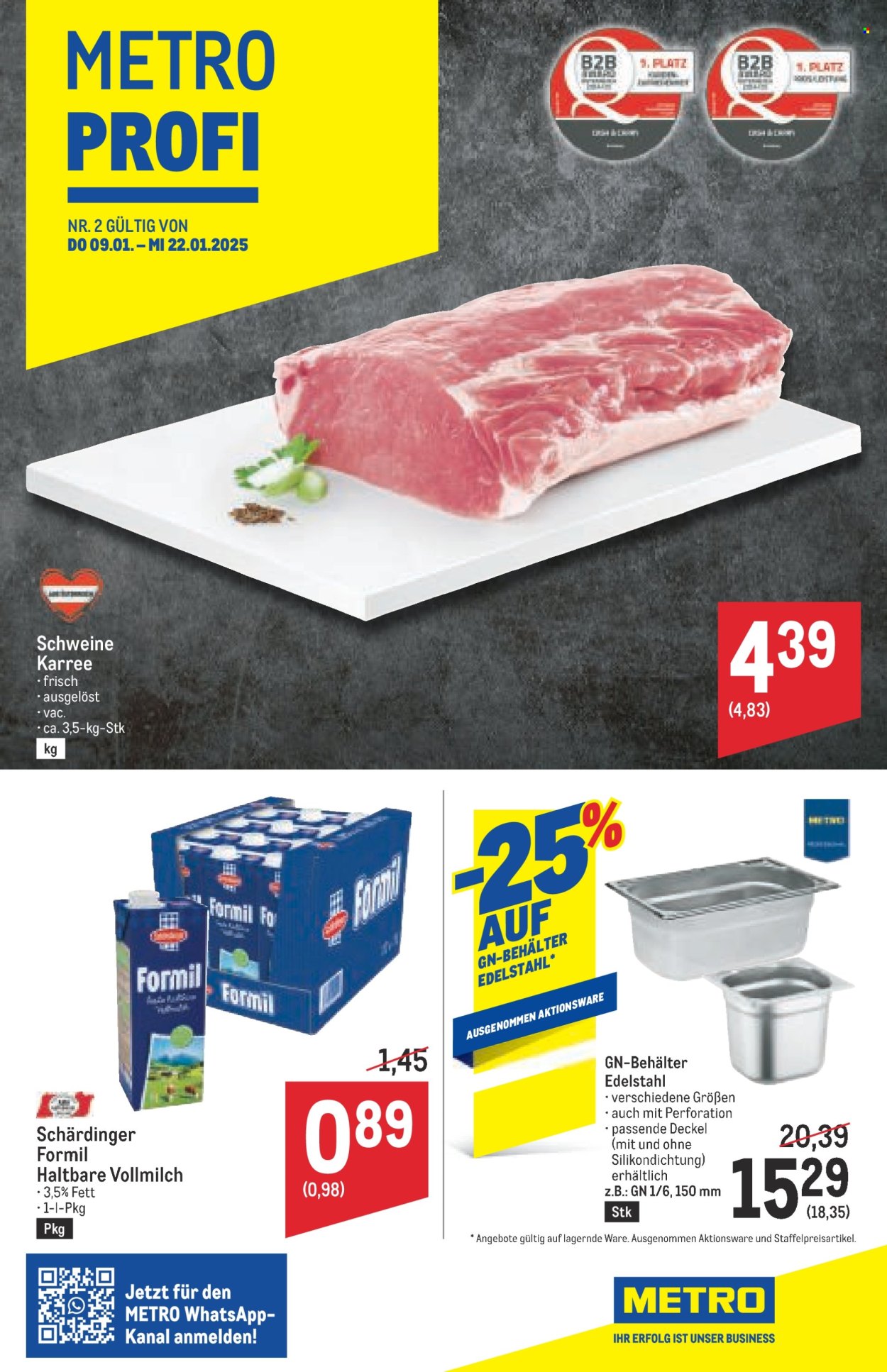 Angebote Metro - 9.1.2025 - 22.1.2025. Seite 1
