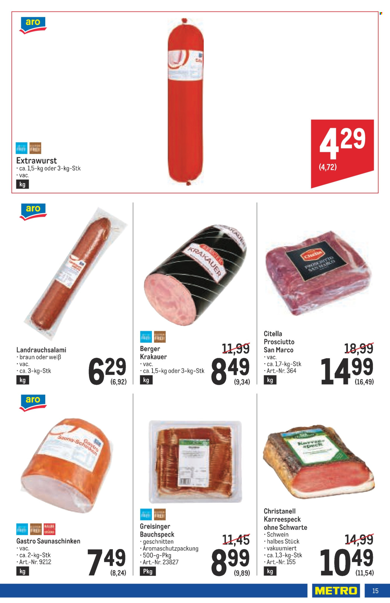 Angebote Metro - 9.1.2025 - 22.1.2025. Seite 15