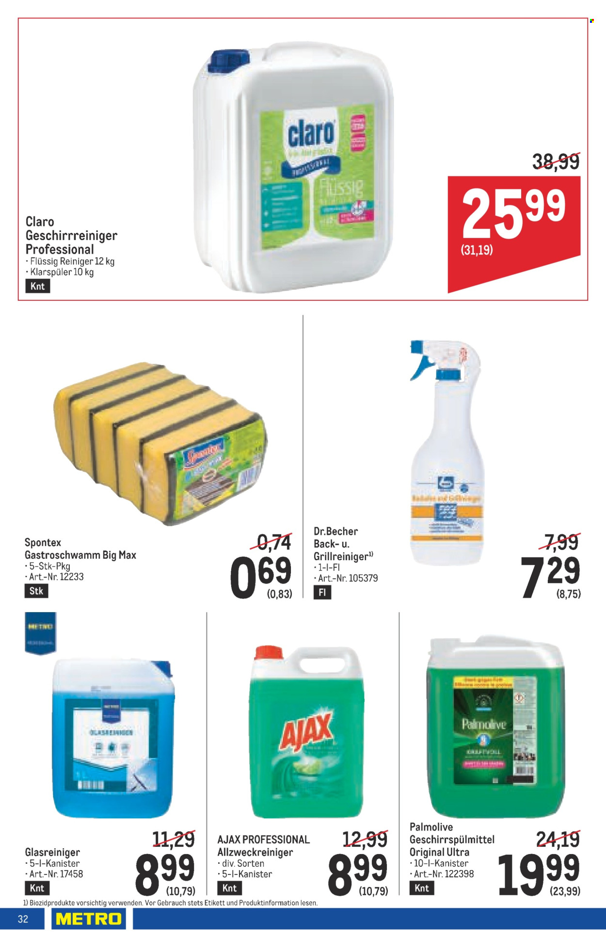 Angebote Metro - 9.1.2025 - 22.1.2025. Seite 32