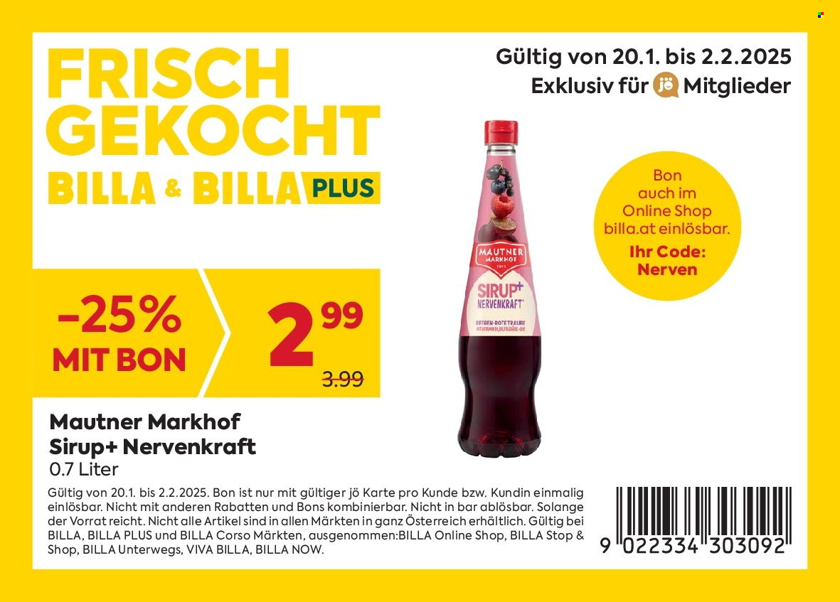 Angebote Billa - 20.1.2025 - 2.2.2025. Seite 2