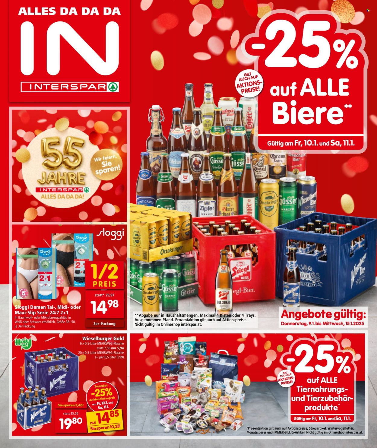 Angebote INTERSPAR - 9.1.2025 - 15.1.2025. Seite 1