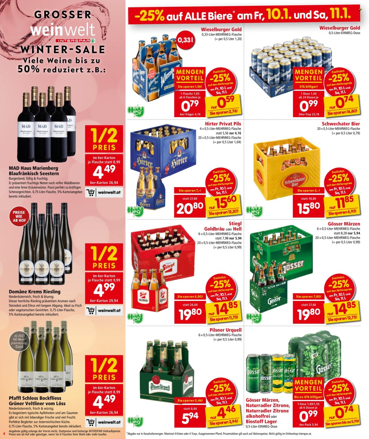Angebote INTERSPAR - 9.1.2025 - 15.1.2025. Seite 4