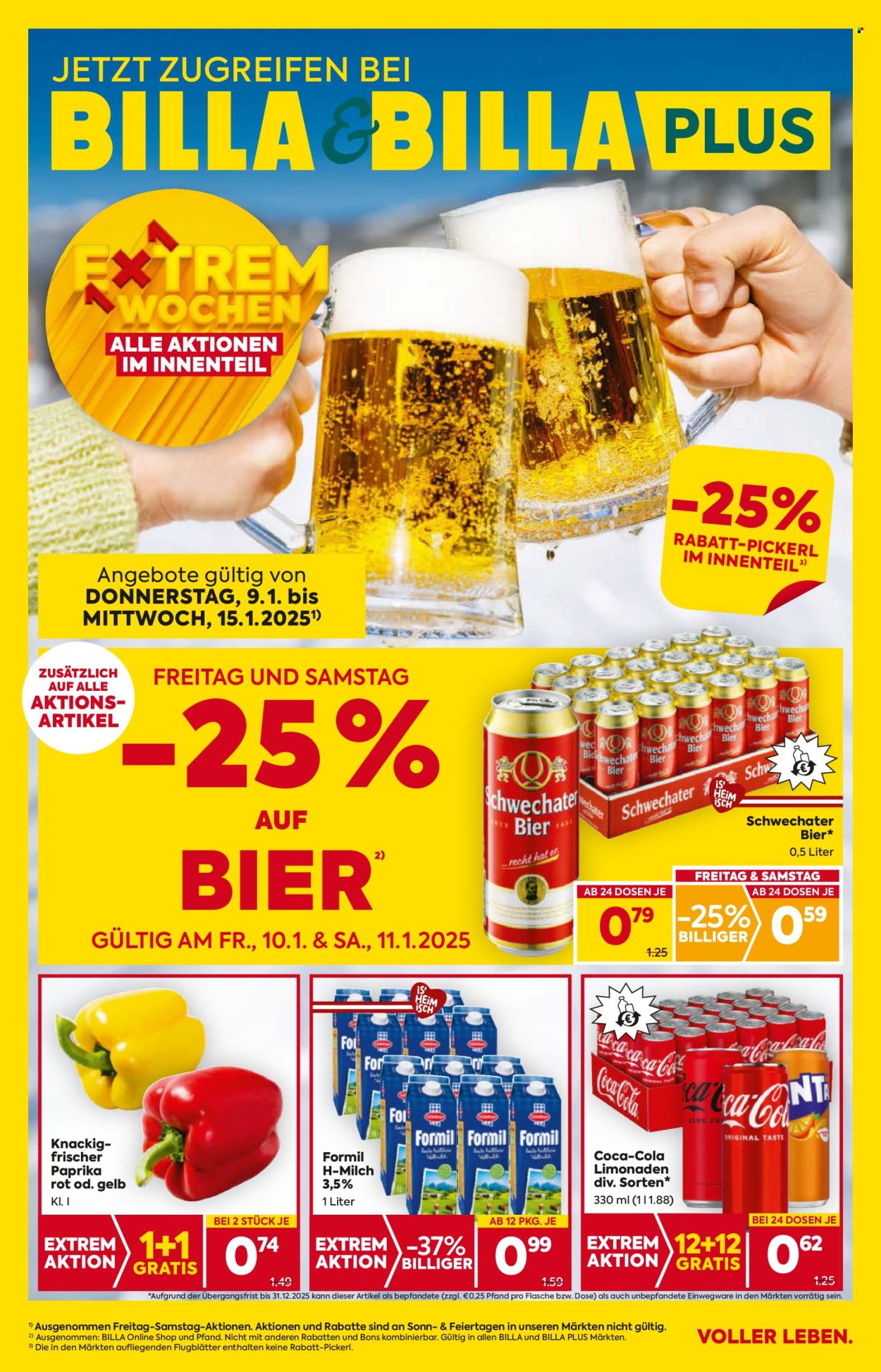 Angebote Billa - 9.1.2025 - 15.1.2025. Seite 1