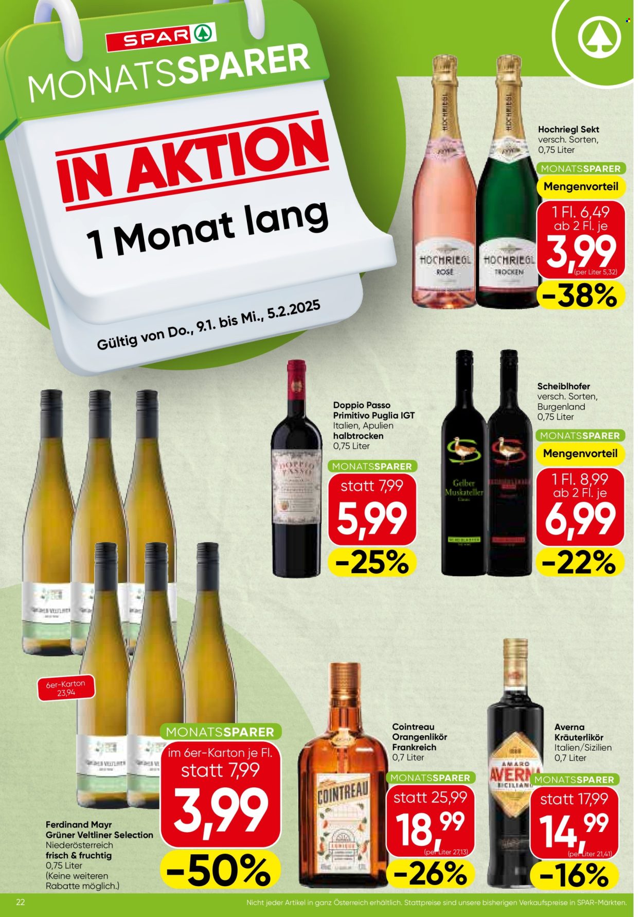 Angebote SPAR - 9.1.2025 - 15.1.2025. Seite 22