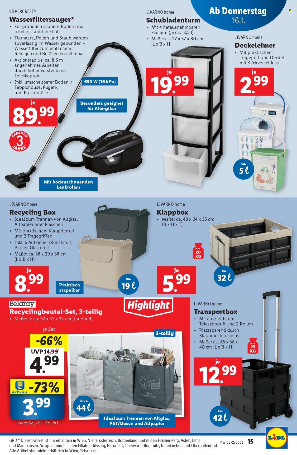 Angebote Lidl - 16.1.2025 - 22.1.2025. Seite 15