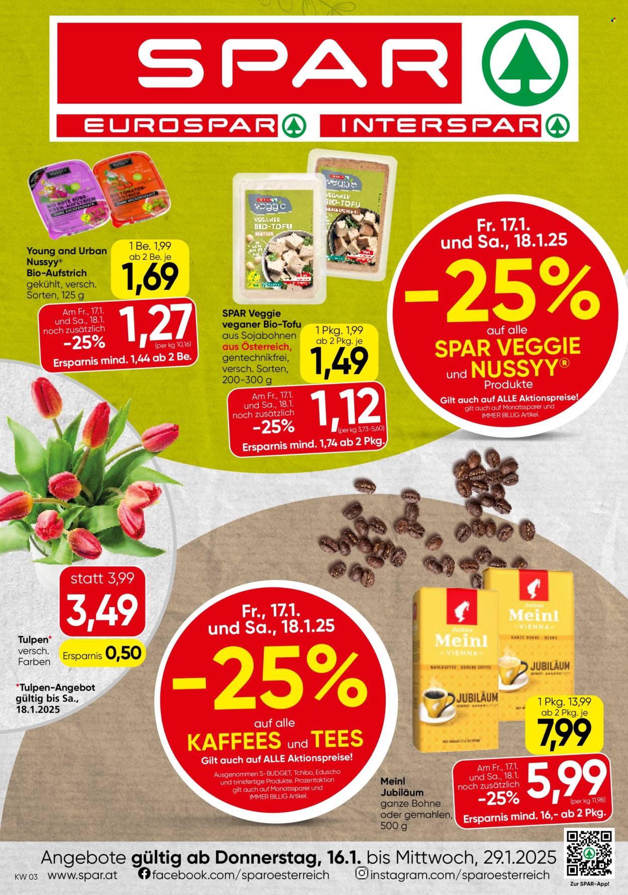 Angebote SPAR - 16.1.2025 - 29.1.2025. Seite 1