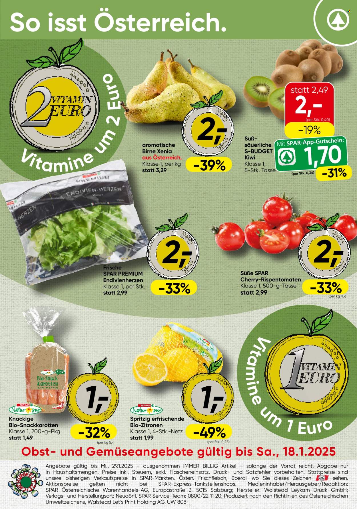 Angebote SPAR - 16.1.2025 - 29.1.2025. Seite 20